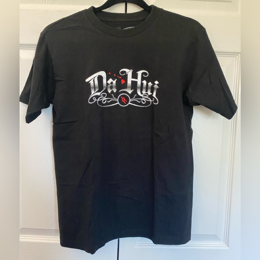 Da Hui Black Short Sleeve T-Shirt for Men